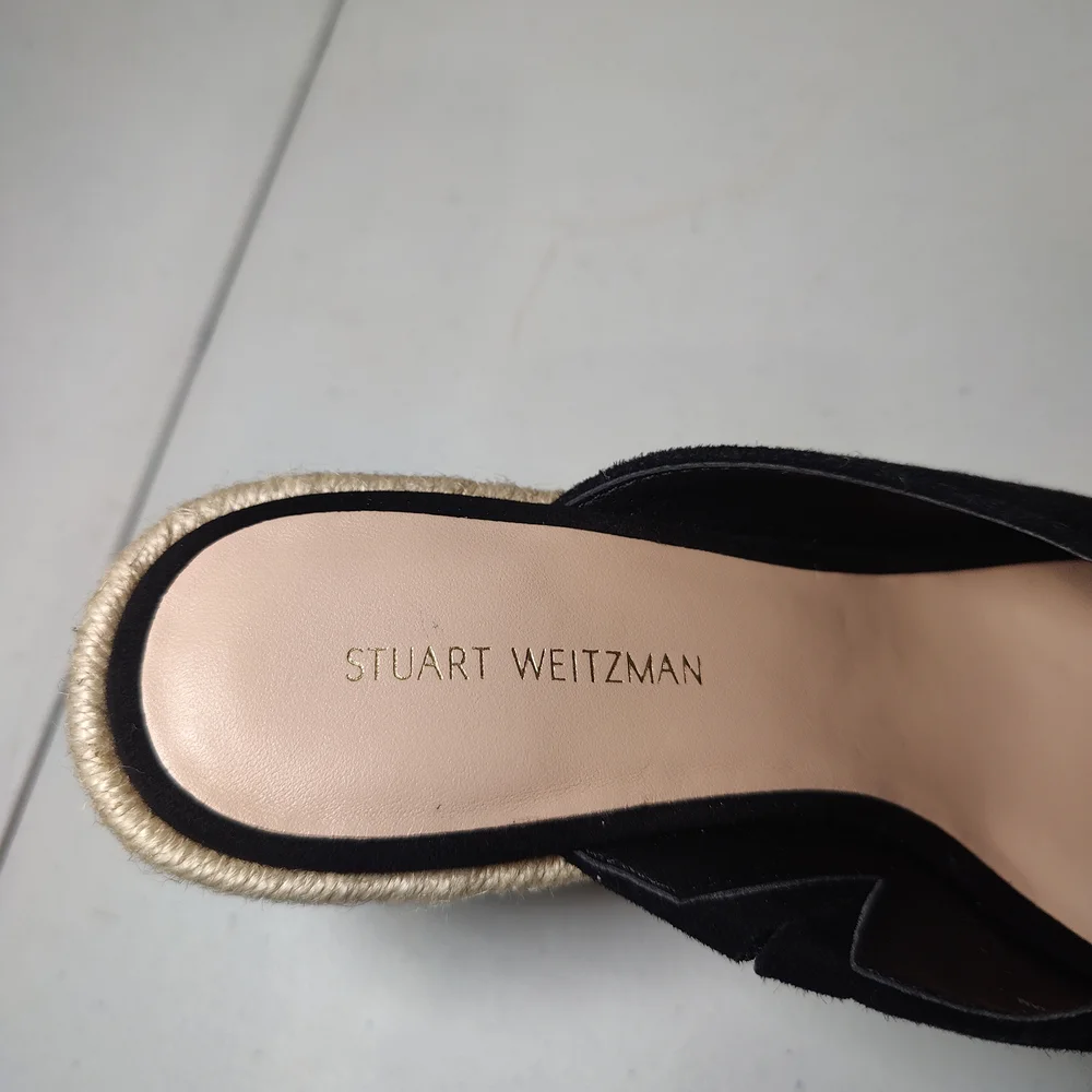 Stuart Weitzman Black Wedges - Picture 4 of 9